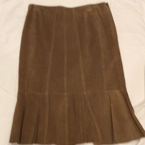 Suede skirt